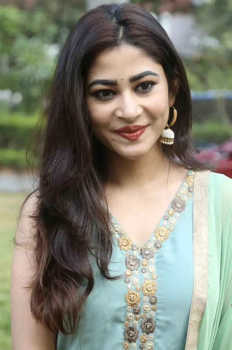 Telugu Girl Sonu Thakur In Sleeveless Green Gown